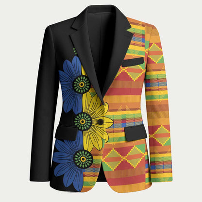 African Ethnic Kitenge Ankara Style Blazer
