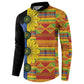 African Ethnic Kitenge Ankara Style Button Sweatshirt