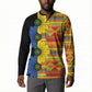 African Ethnic Kitenge Ankara Style Button Sweatshirt