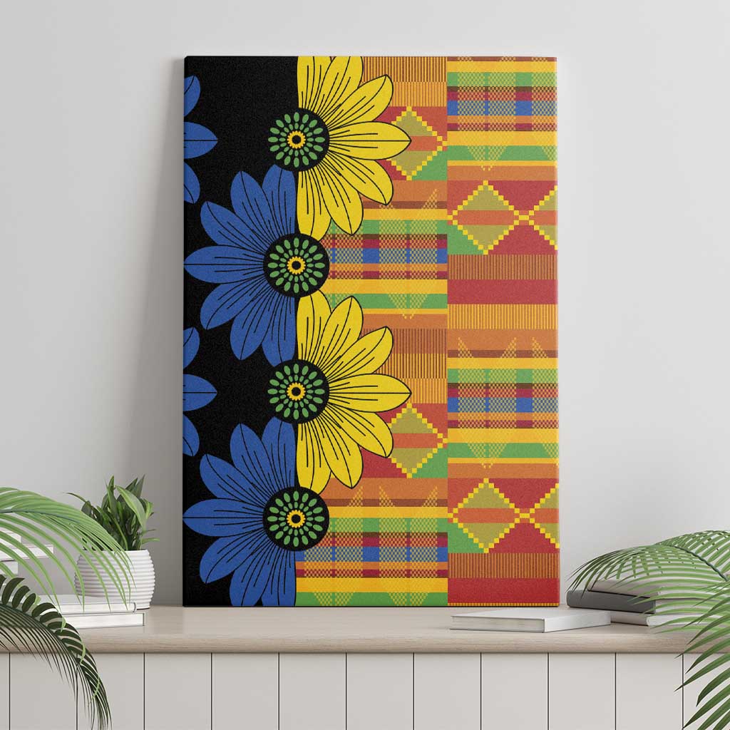African Ethnic Kitenge Ankara Style Canvas Wall Art