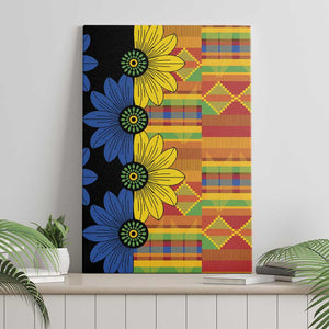 African Ethnic Kitenge Ankara Style Canvas Wall Art