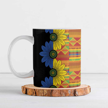 African Ethnic Kitenge Ankara Style Ceramic Mug