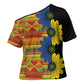 African Ethnic Kitenge Ankara Style Cross Shoulder Shirt