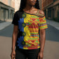 African Ethnic Kitenge Ankara Style Cross Shoulder Shirt