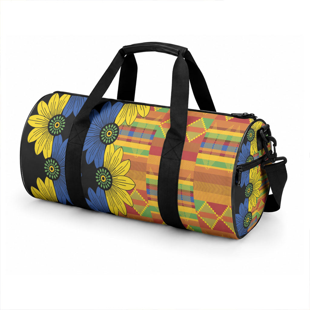 African Ethnic Kitenge Ankara Style Duffle Bag