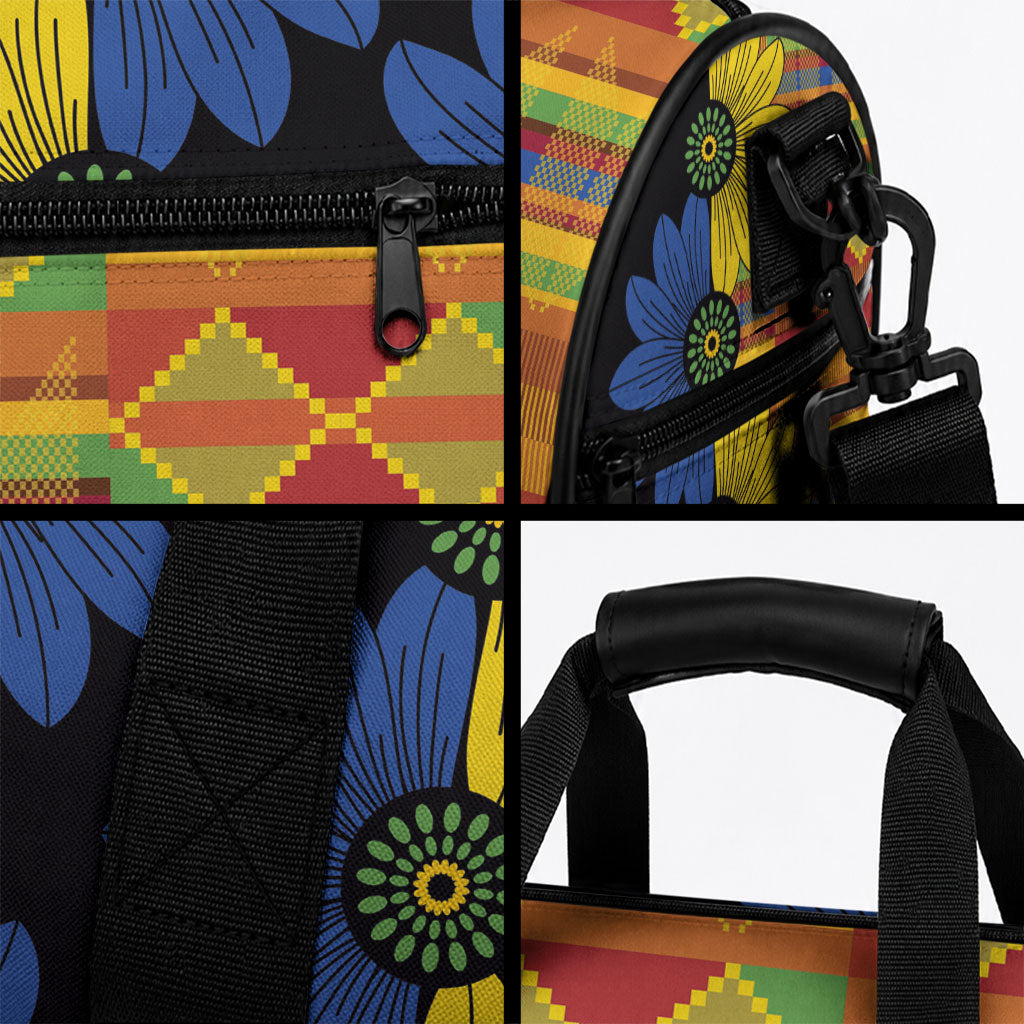 African Ethnic Kitenge Ankara Style Duffle Bag