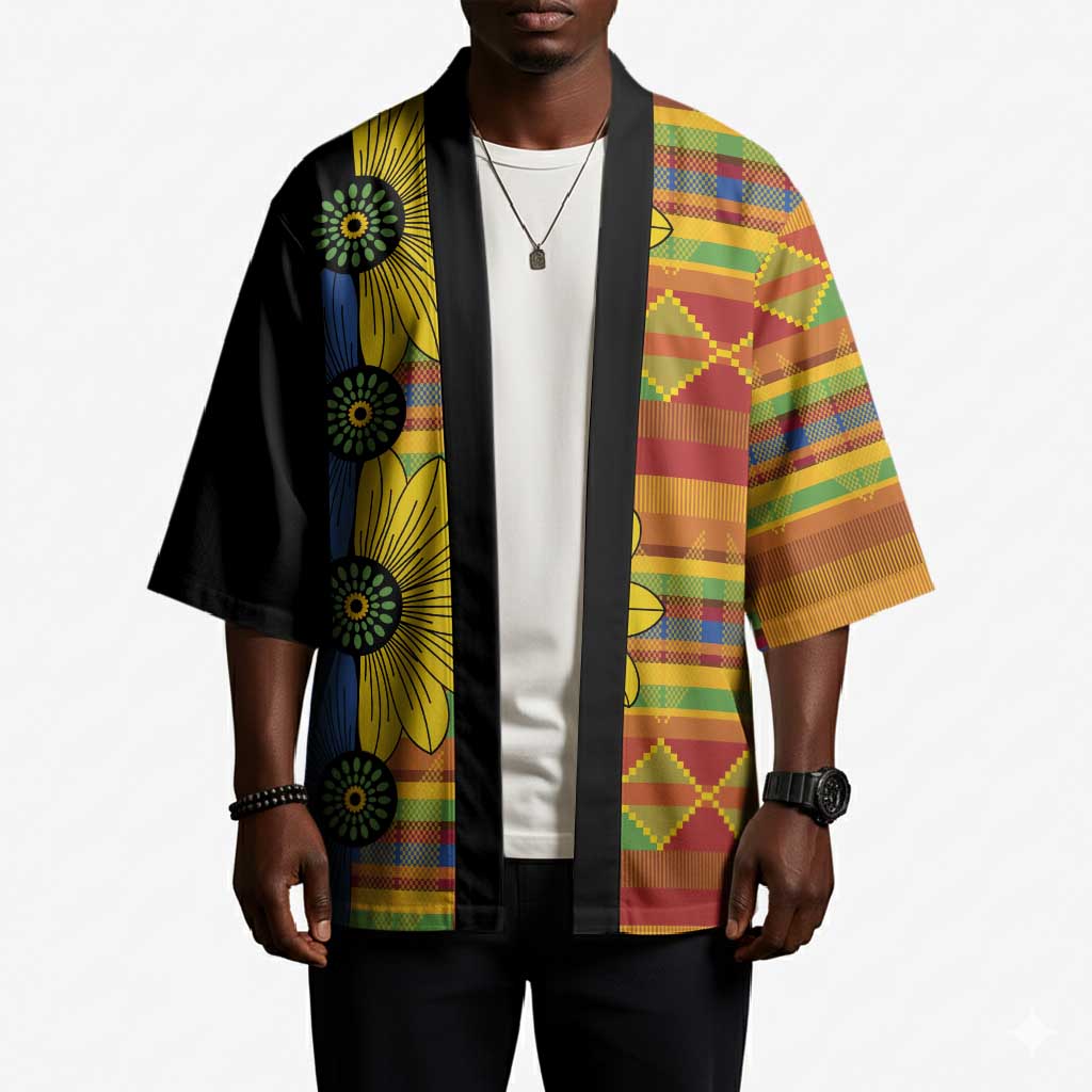 African Ethnic Kitenge Ankara Style Kimono
