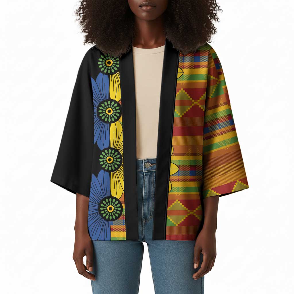 African Ethnic Kitenge Ankara Style Kimono