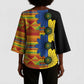 African Ethnic Kitenge Ankara Style Kimono Sleeve Blouse
