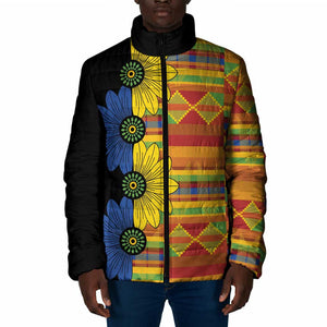 African Ethnic Kitenge Ankara Style Padded Jacket