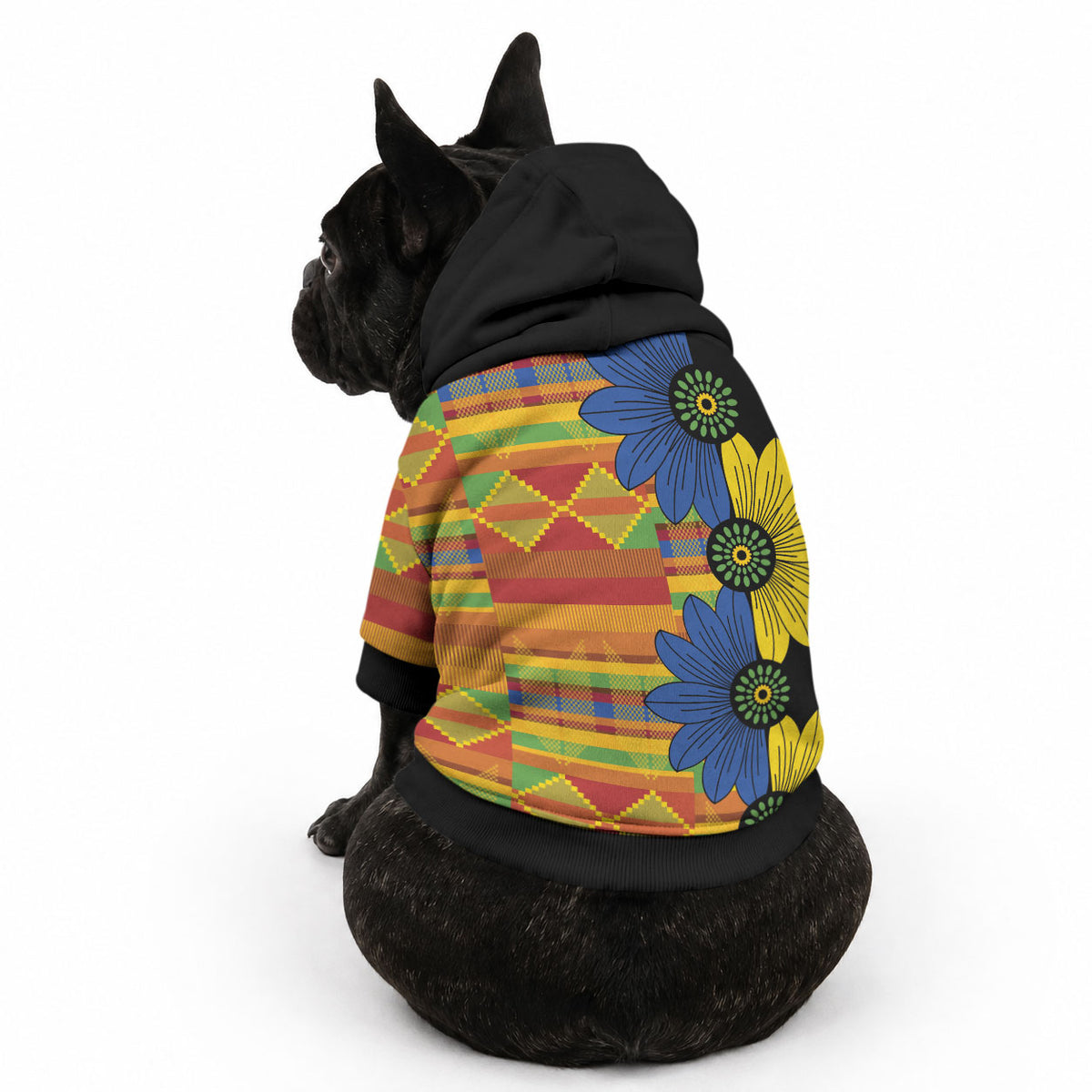 African Ethnic Kitenge Ankara Style Pet Hoodie