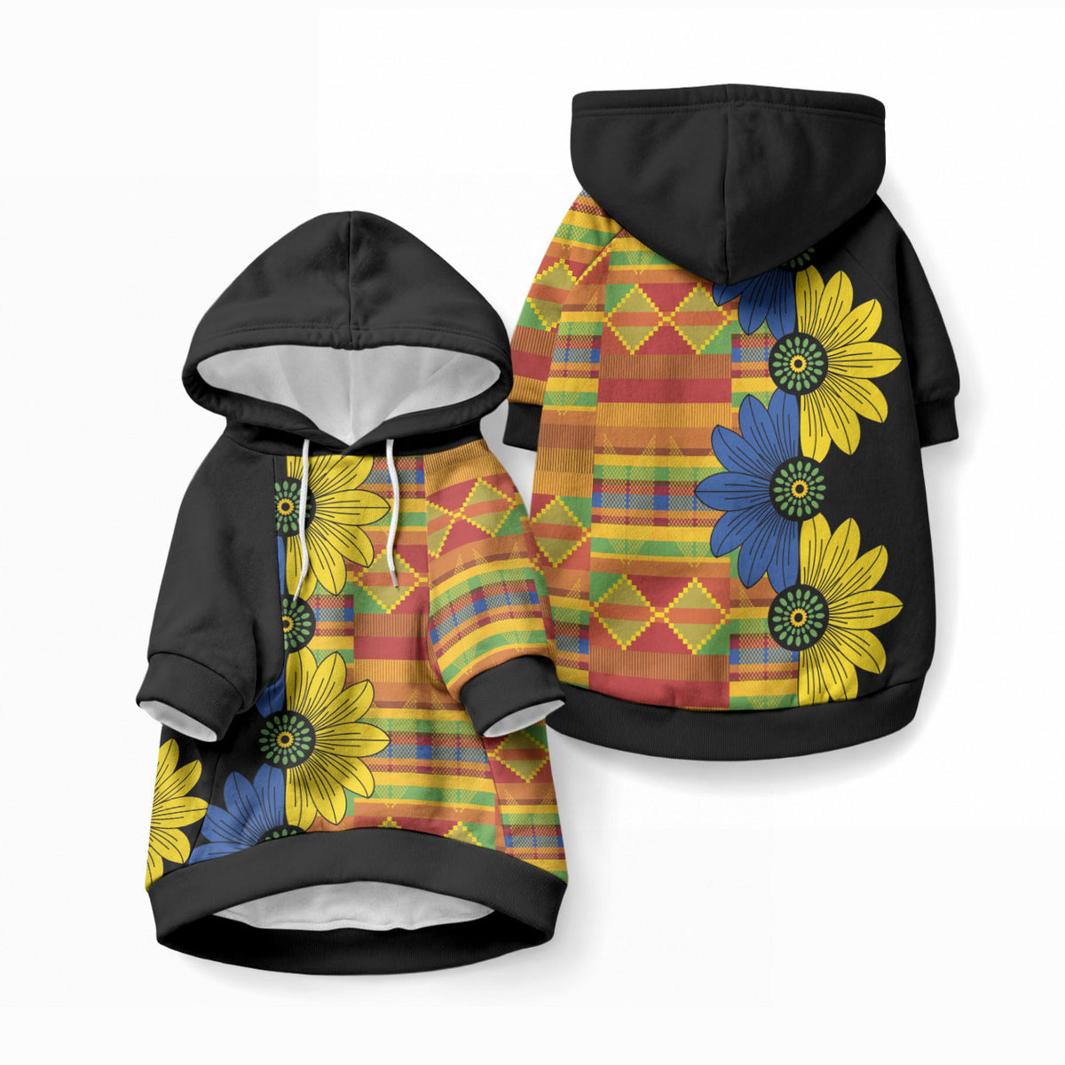 African Ethnic Kitenge Ankara Style Pet Hoodie
