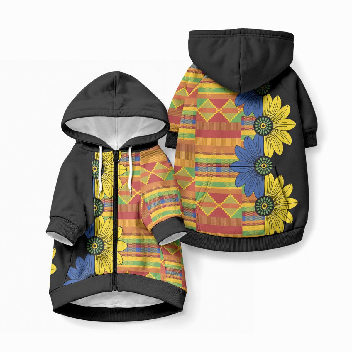African Ethnic Kitenge Ankara Style Pet Hoodie