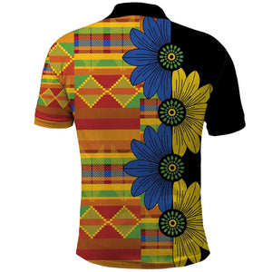 African Ethnic Kitenge Ankara Style Polo Shirt