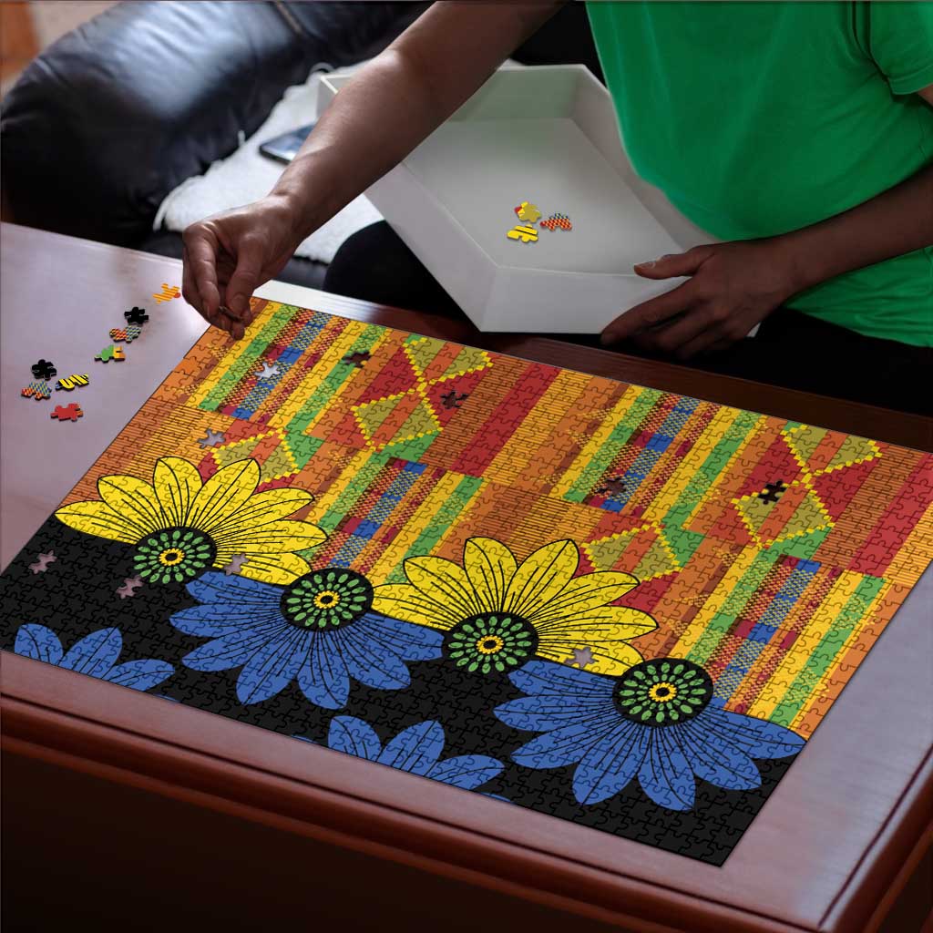 African Ethnic Kitenge Ankara Style Puzzle