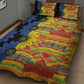 African Ethnic Kitenge Ankara Style Quilt Bed Set