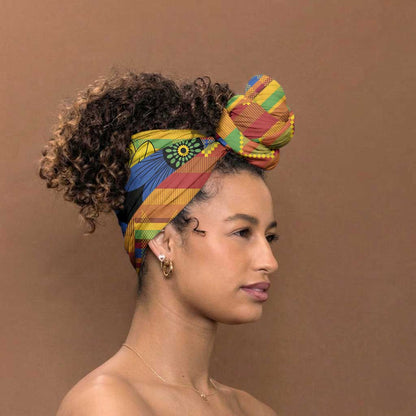 African Ethnic Kitenge Ankara Style Simple Headwrap