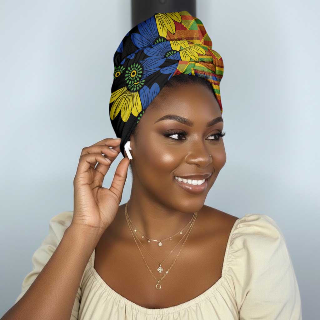 African Ethnic Kitenge Ankara Style Simple Headwrap