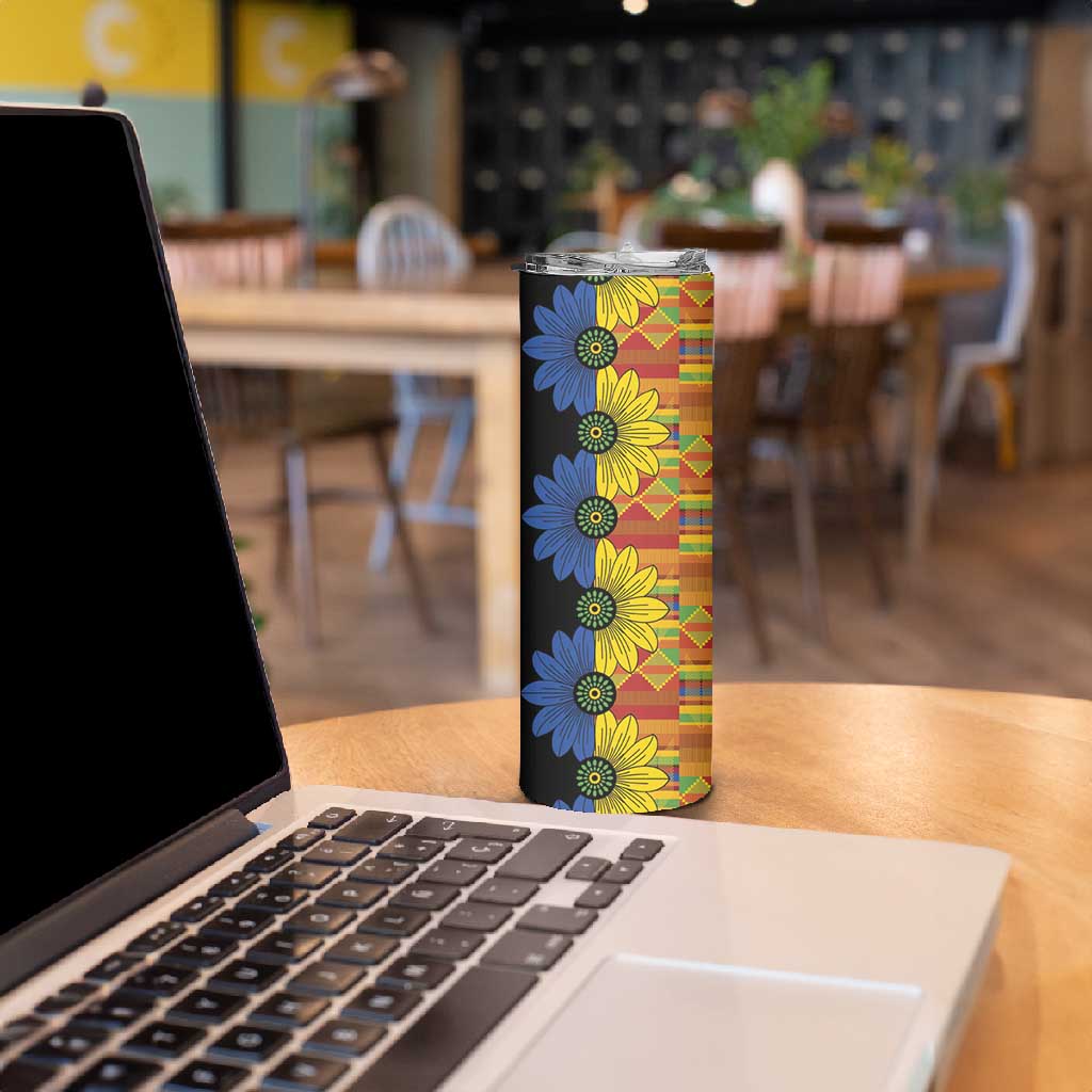 African Ethnic Kitenge Ankara Style Skinny Tumbler