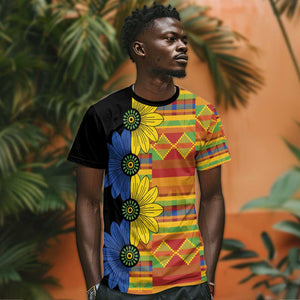 African Ethnic Kitenge Ankara Style T shirt