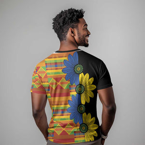 African Ethnic Kitenge Ankara Style T shirt