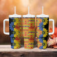 African Ethnic Kitenge Ankara Style Tumbler With Handle
