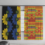 African Ethnic Kitenge Ankara Style Window Curtain