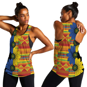 African Ethnic Kitenge Ankara Style Women Racerback Tank