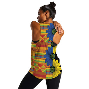 African Ethnic Kitenge Ankara Style Women Racerback Tank