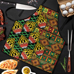 African Tribal Geometric Mixed Kanga Pattern Apron