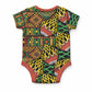 African Tribal Geometric Mixed Kanga Pattern Baby Onesie