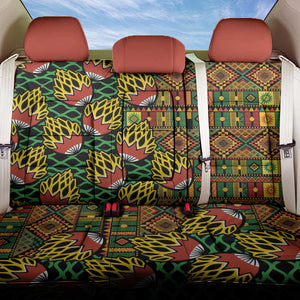 African Tribal Geometric Mixed Kanga Pattern Back Car Seat Cover