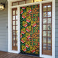African Tribal Geometric Mixed Kanga Pattern Door Cover