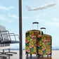African Tribal Geometric Mixed Kanga Pattern Luggage Cover