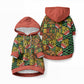 African Tribal Geometric Mixed Kanga Pattern Pet Hoodie