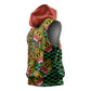 African Tribal Geometric Mixed Kanga Pattern Sleeveless Hoodie - African Pride