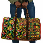 African Tribal Geometric Mixed Kanga Pattern Travel Bag