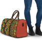 African Tribal Geometric Mixed Kanga Pattern Travel Bag