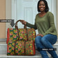 African Tribal Geometric Mixed Kanga Pattern Travel Bag