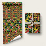 African Tribal Geometric Mixed Kanga Pattern Wrapping Paper - African Pride