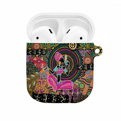 African Women Ethnic Motifs AirPods Case