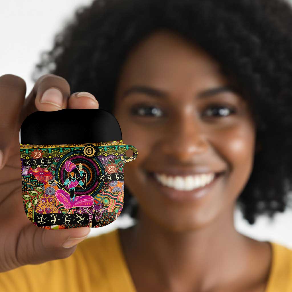 African Women Ethnic Motifs AirPods Case