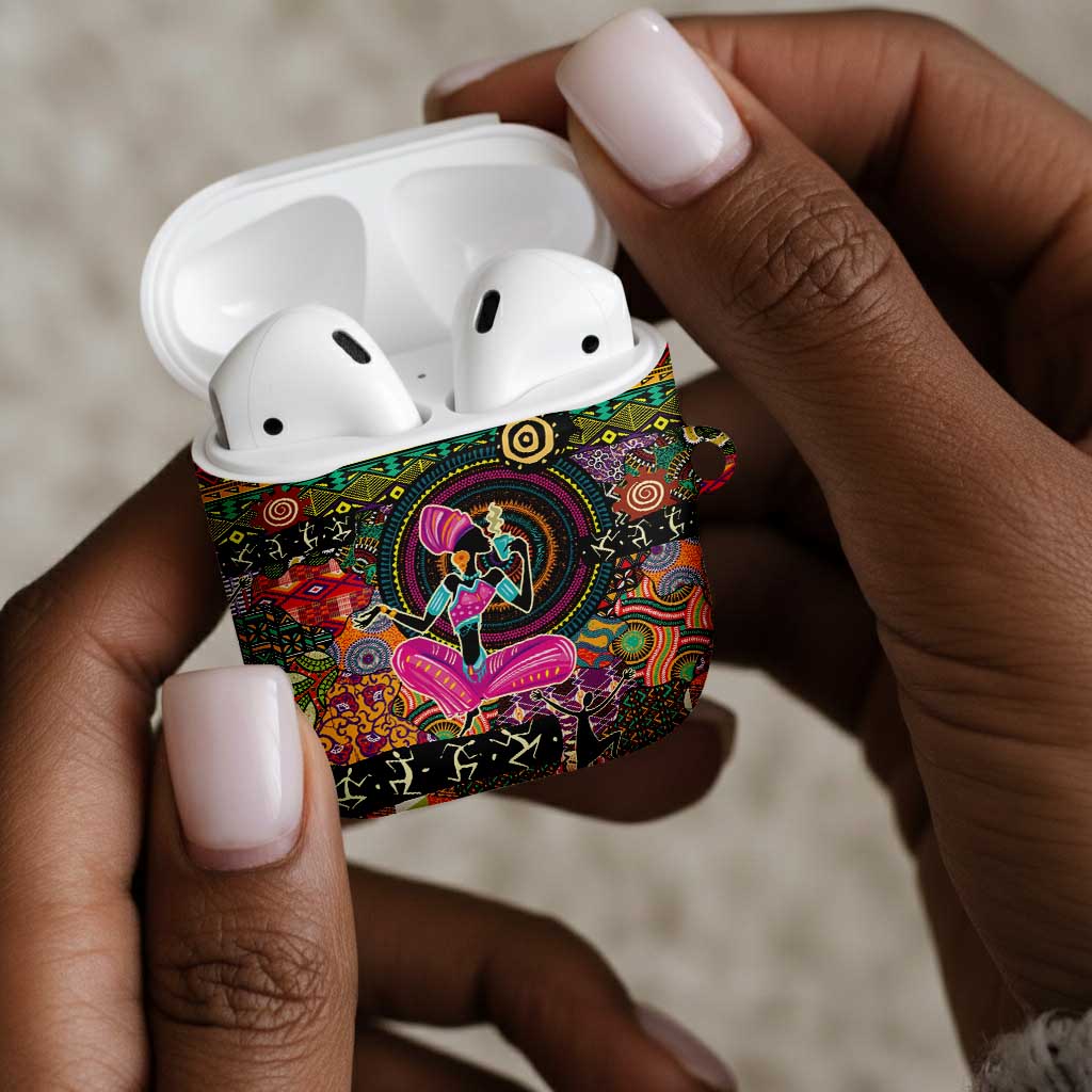 African Women Ethnic Motifs AirPods Case