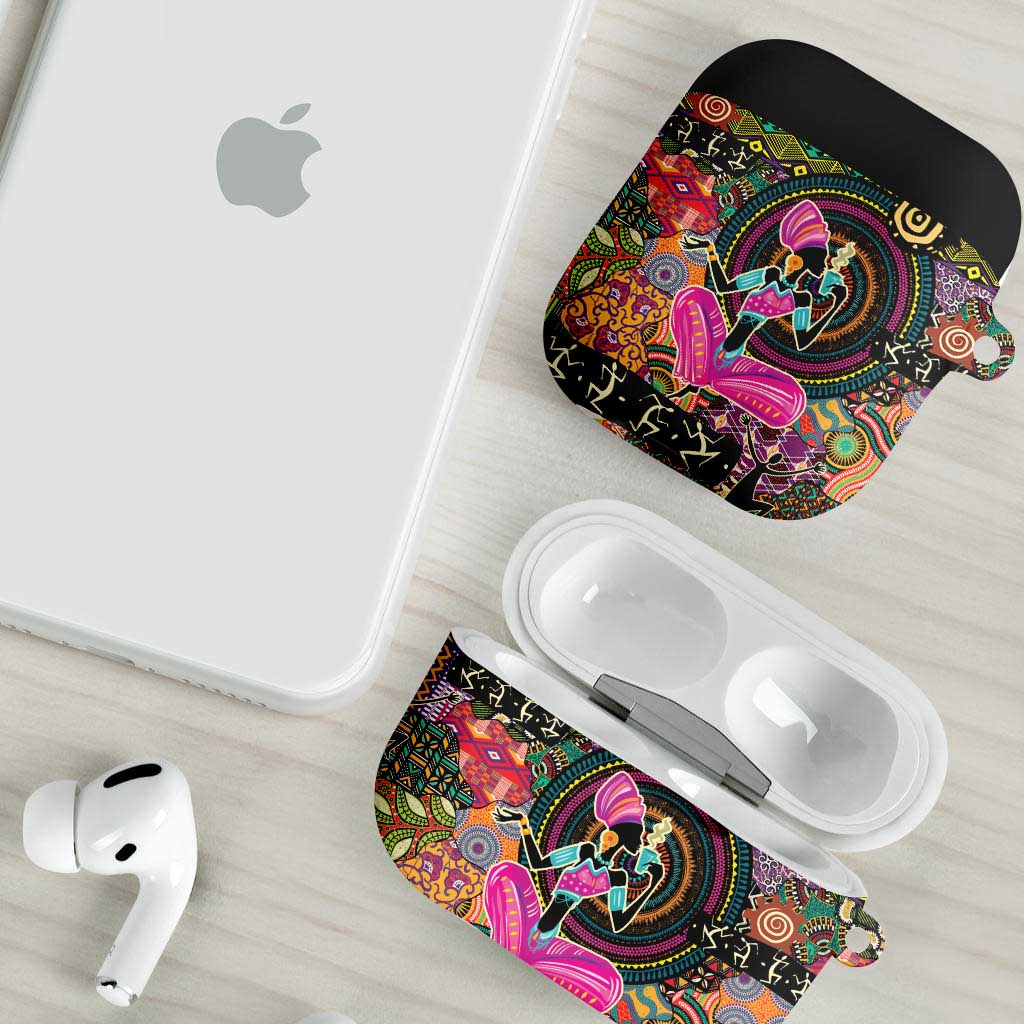 African Women Ethnic Motifs AirPods Case
