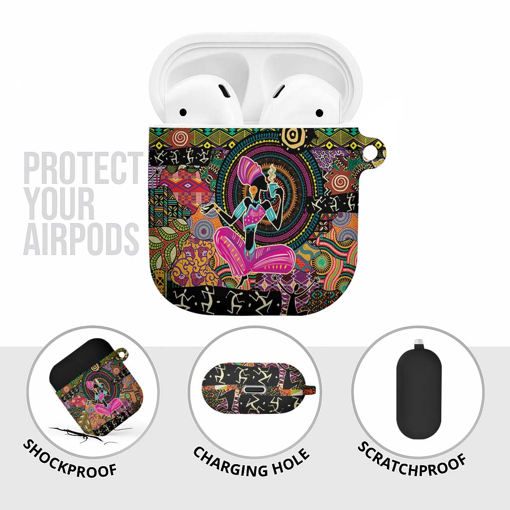 African Women Ethnic Motifs AirPods Case