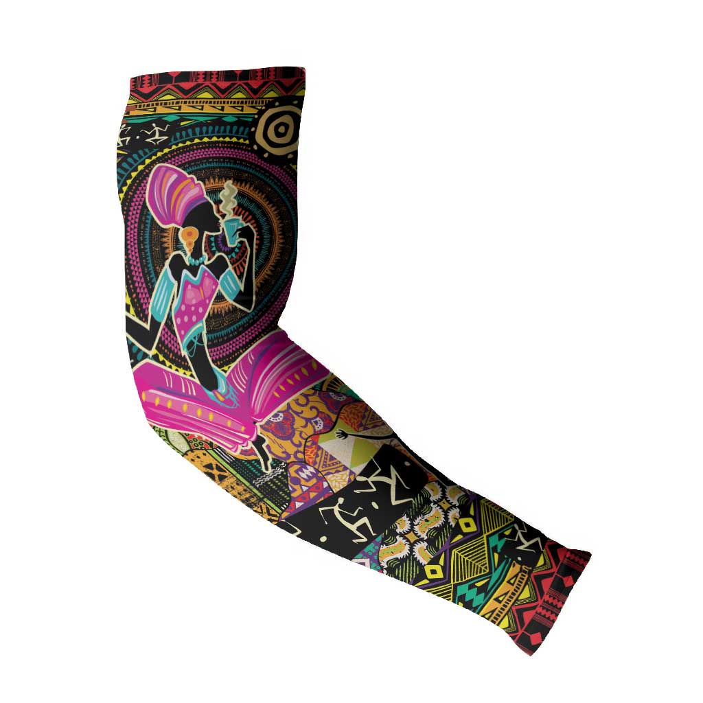 African Women Ethnic Motifs Arm Sleeves