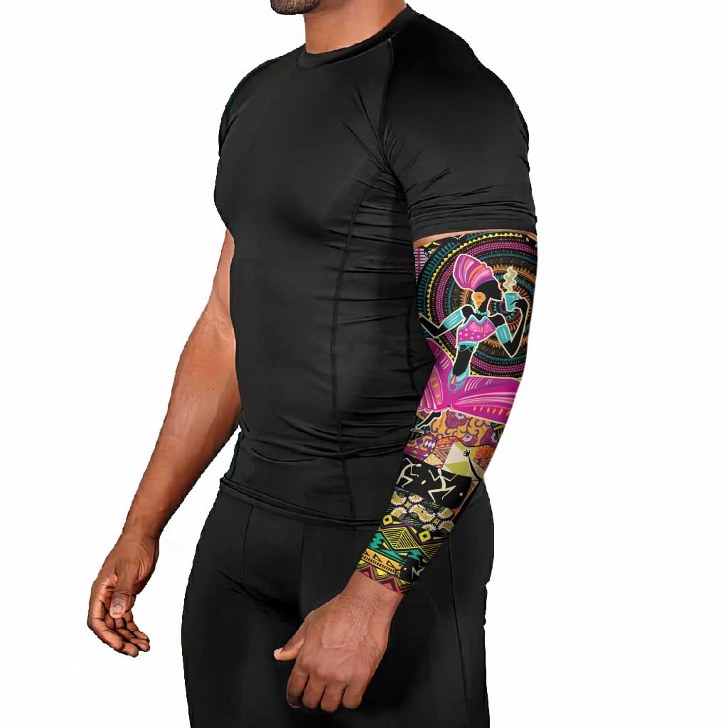 African Women Ethnic Motifs Arm Sleeves