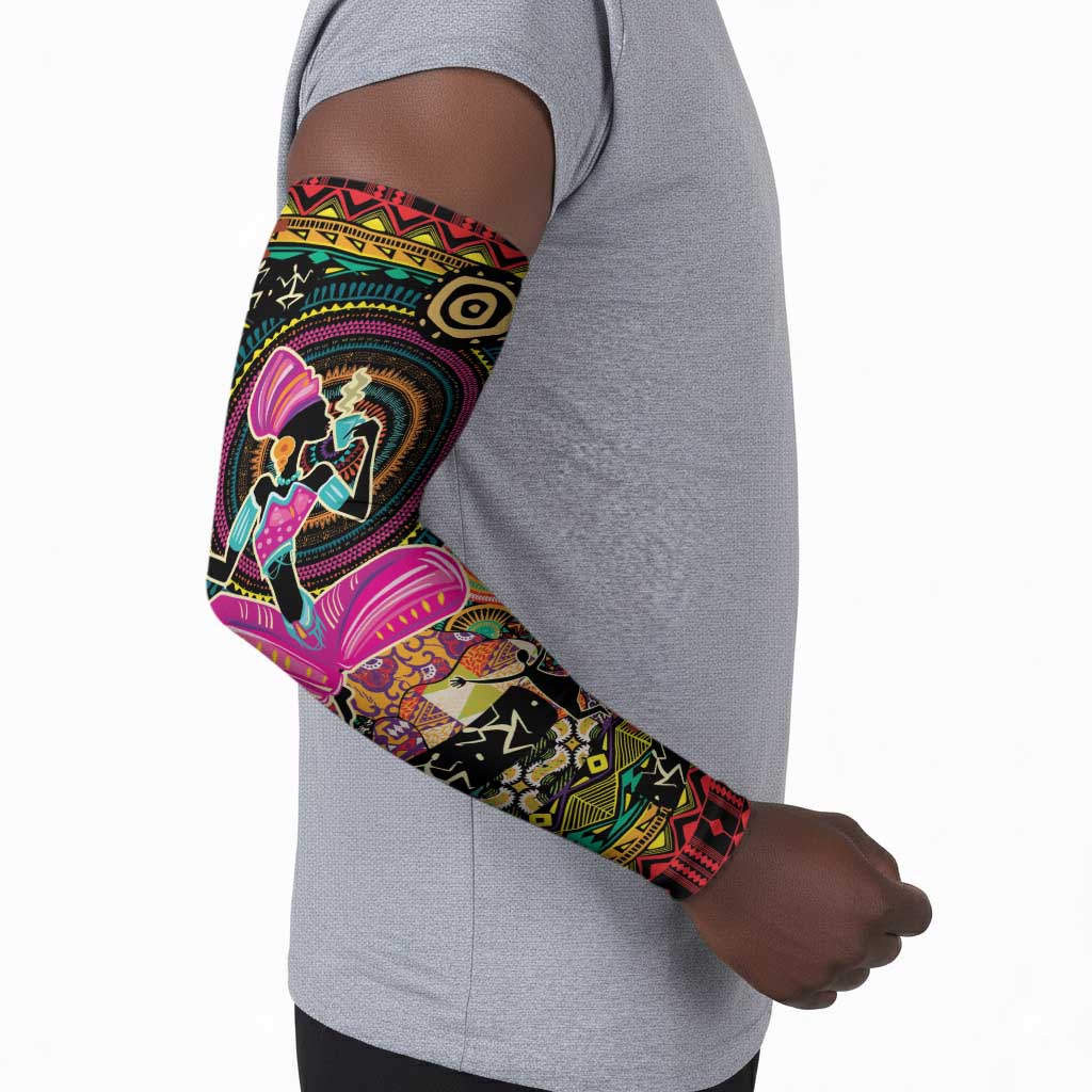African Women Ethnic Motifs Arm Sleeves