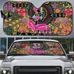African Women Ethnic Motifs Auto Sun Shade