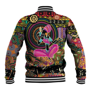 African Women Ethnic Motifs Baseball Jacket